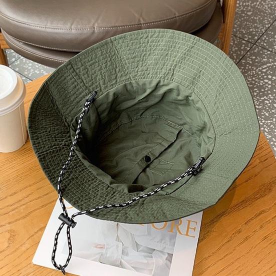 Summer Sun Hat with Adjustable Chin Strap Breathable UV Protection Men Women Outdoor Climbing Hiking Fishing Travel Wide Brim Bucket Hat