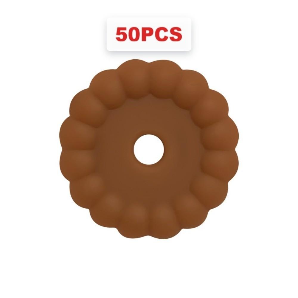 50pcs Solid Color Round Silicone Beads 12mm Flower Silicone Beads For Bracelet Making