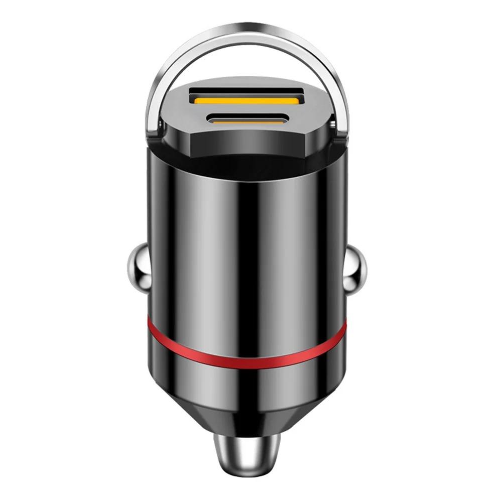 100W Mini-Autoladegerät Schnellladung QC3.0 Typ C USB PD Telefon Schnellladegerät für iPhone Xiaomi Samsung Huawei Zigarettenanzünder