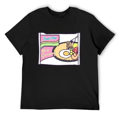Indomie mie goreng pastelowa koszulka vintage koszulka z grafiką koszulka anime koszulki koszulki z grafiką koszulki z zabawnymi memami męskie koszulki