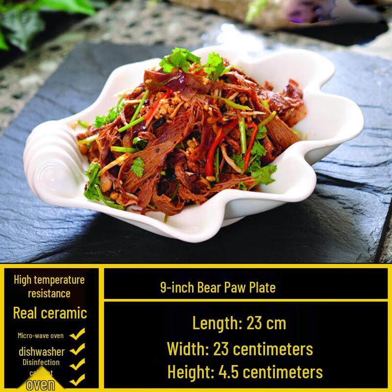 Creative Ceramic Bear Paw Plate