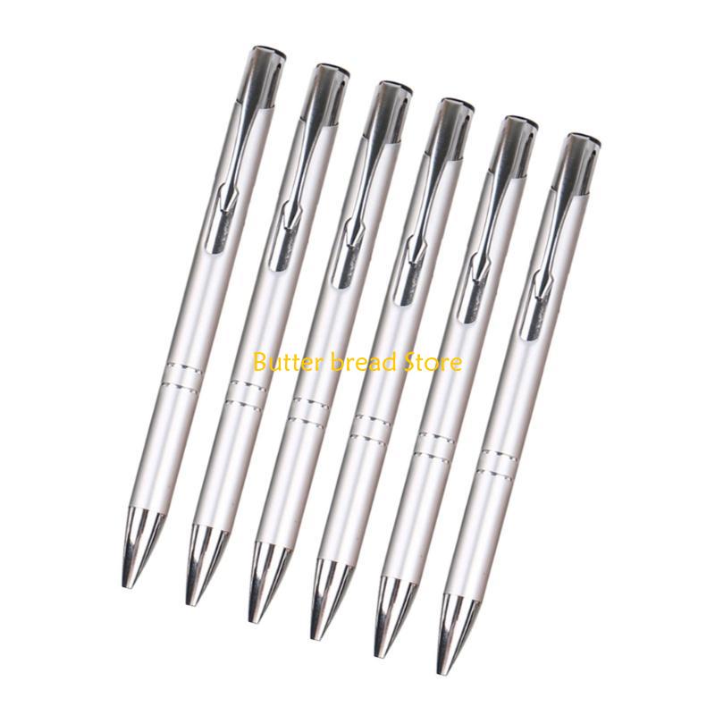 W89C Retractable Ballpoint Pen Office Metal Signing Pen Guest Sign In Pen 1.0MM Tip