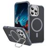 For iPhone 16 Pro Case with Lens Kickstand Matte Back Cover Compatible with MagSafe