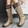 Herren Damen Regenstiefel Mode Langschaft Gummistiefel Rutschfest Angelstiefel Outdoor Wasserdicht Arbeitsstiefel Paar Gummi-Galoschen