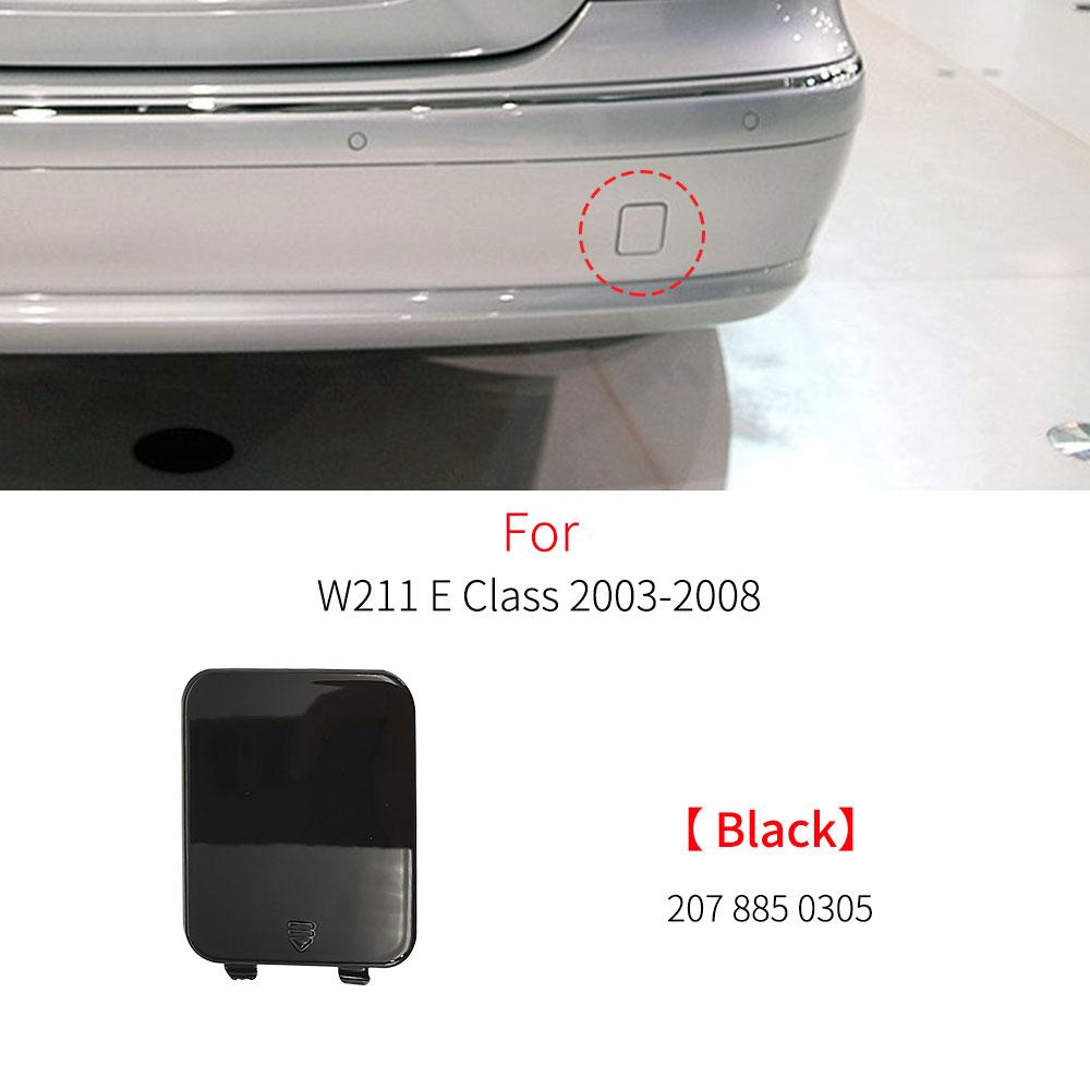Car Rear Bumper Tow Hook Cover Cap Black Silver For Mercedes Benz E Class W211 E230 E260 E300 E320 E400 2003-2008 2118800305