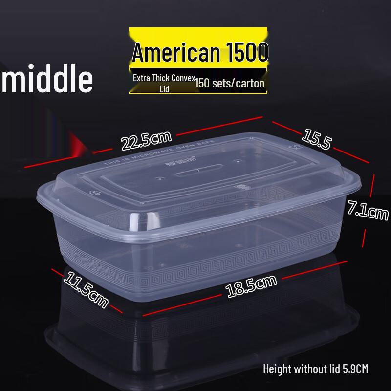

Extra Thick Disposable Takeaway Food Containers with Dome Lids