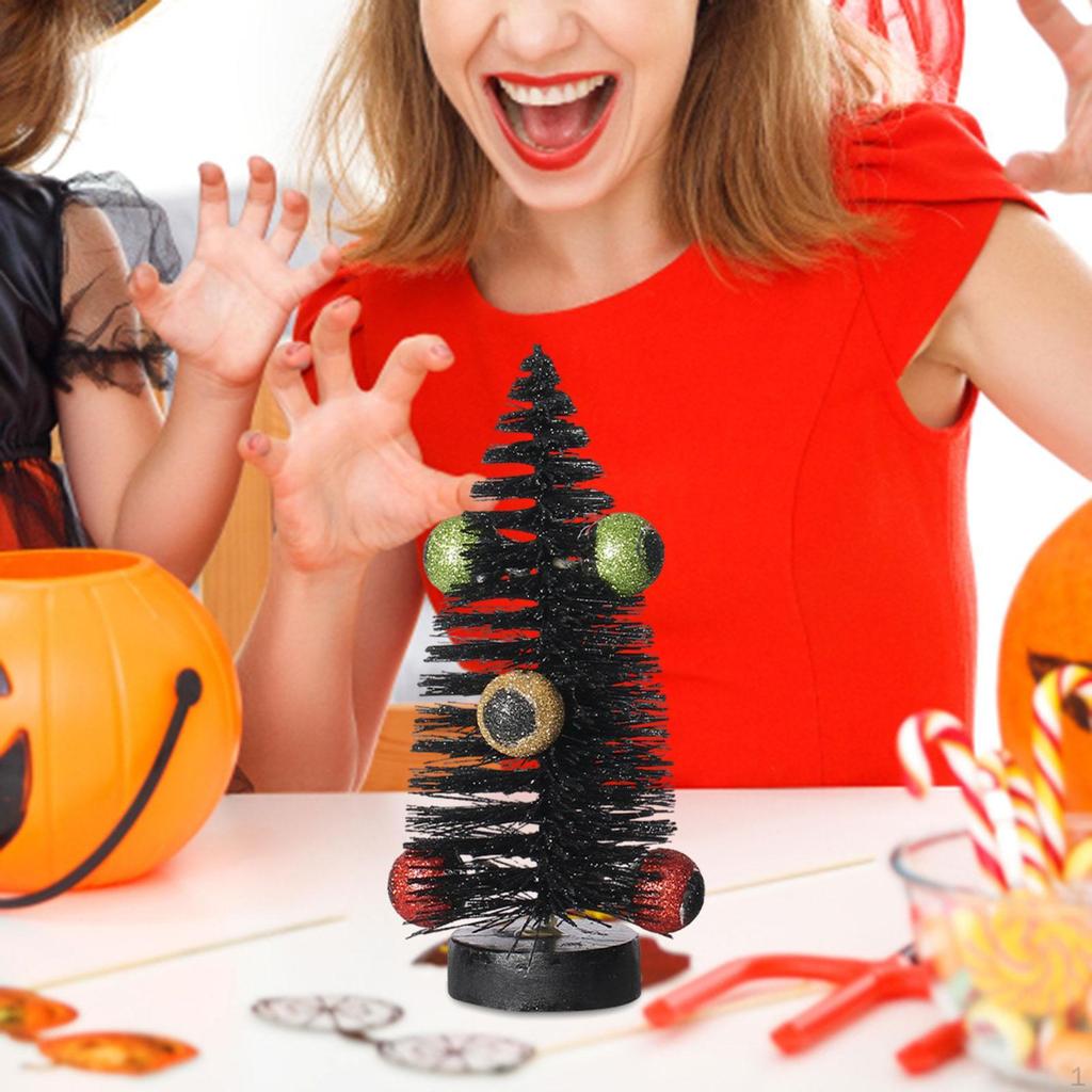 Brush Tree Halloween Table Ornament Tabletop Decor DIY Craft for Ideal Gift