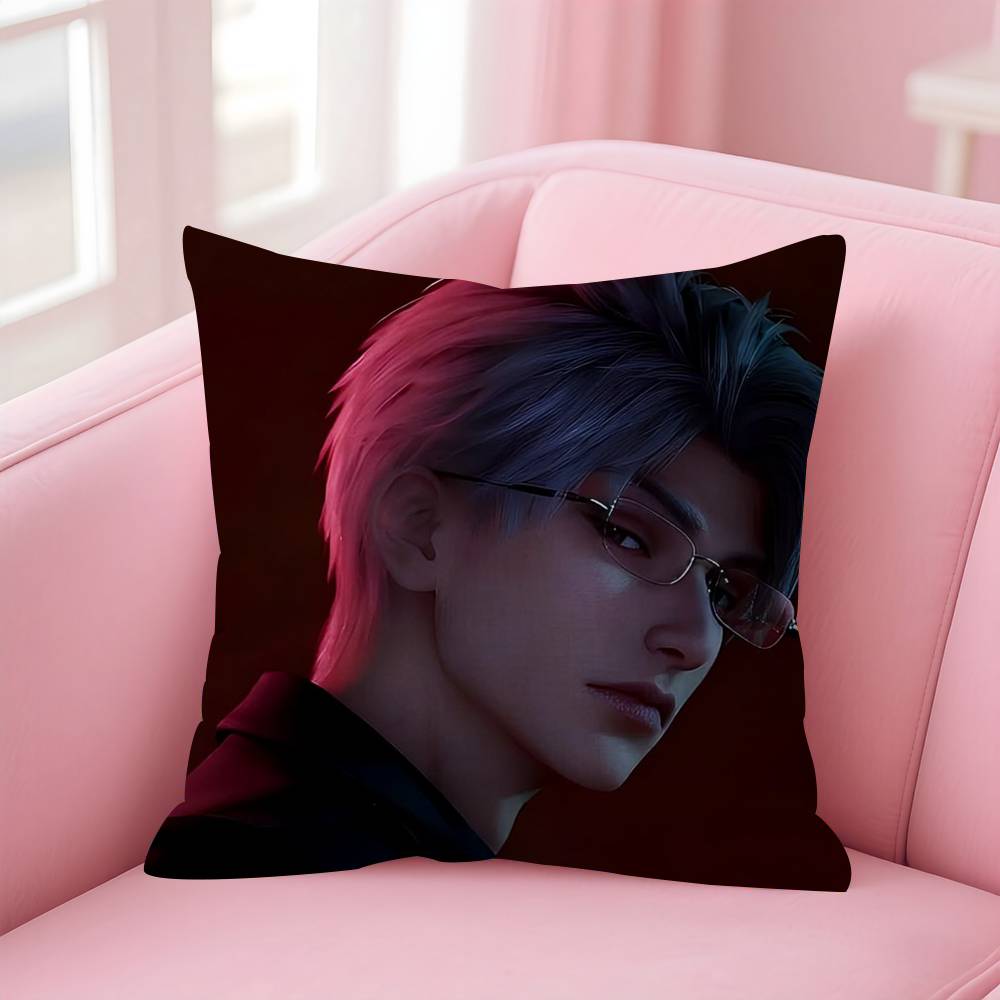 Anime Sylus Love And Deep Space Cushion Cover Inches Farmhouse Decor Home Throw Pillow Covers For Couch Decorations