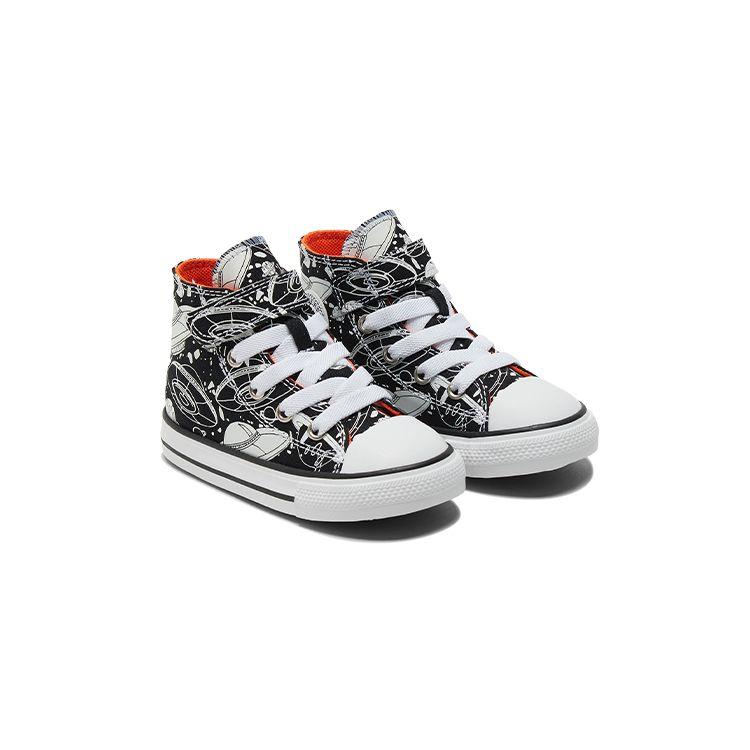 Converse Chuck Taylor All Star Canvas Trendy Versatile High Top Walker Shoes Baby Shoes Black White 773087C