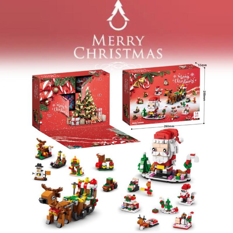 Engaging Compatible Lego Christmas Block Set With 24 Boxes And 400 To 800 Pieces