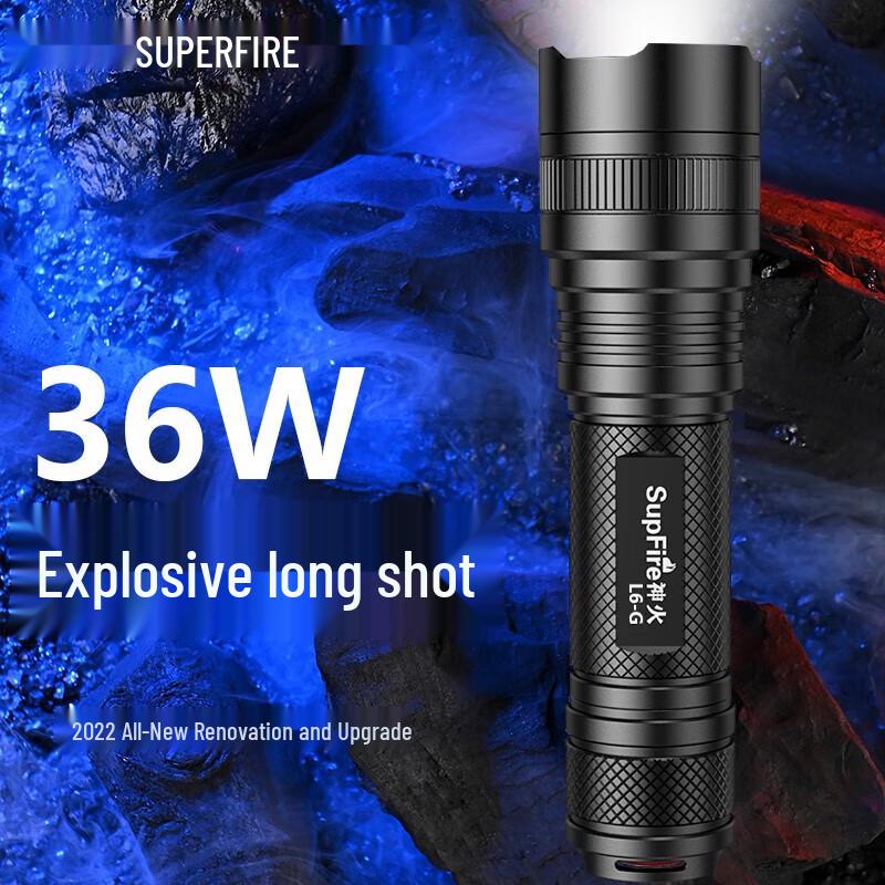 Shenhuo L6-S T6 High Power Rechargeable LED Flashlight