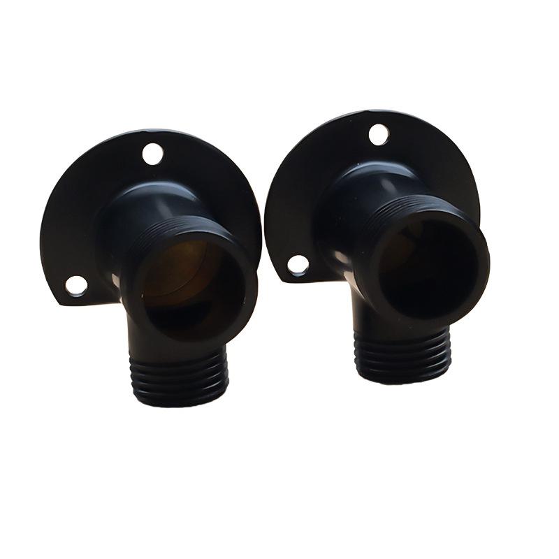 2PCS Black Faucet Adapter Base Water Tap Connector Splitter  Bracket Converter Brass/Zinc Alloy Pipe Fitting