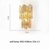 Postmodern Golden Crystal Chandelier Lighting Stainless Steel Lustre Pandent Lamp For Villa Dining Living Bedroom Deco Hanging