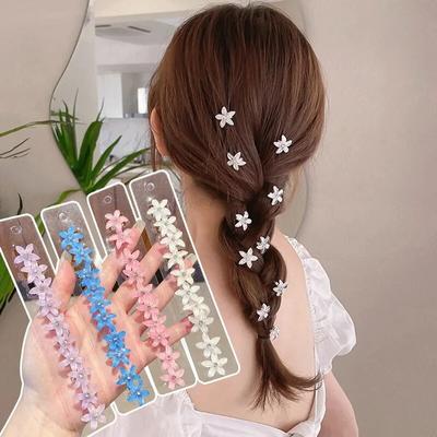 Yeni Çocuklar Mini Saç Klipleri Kızlar Için saç aksesuarları Örgülü Saç Tokası Küçük Çiçek Tatlı Kadın Moda Dekorasyon Tokalarım
