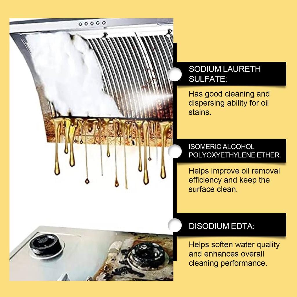Küchenölreiniger Küchenkochfeld Dunstabzugshaube Ölfleckenreiniger Glänzender Ölreiniger 237ml