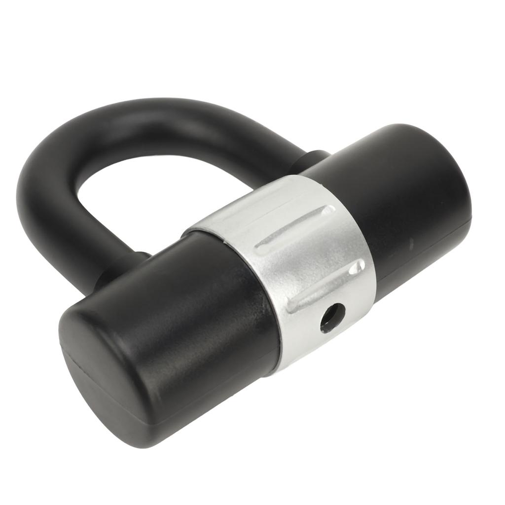 U Lock Disc Zinc Alloy Anti Theft Rust Proof Portable U Lock Padlock with Keys for RV Truck Trailer Engineering Car