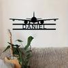 Personalized Name Vintage Airplane Metal Plaque Pilot Father's Day Gift Wall Decor For Hangar