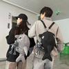 Shark backpack men's trendy brand niche design personality ugly cute breast bag creative backpack female college student funny schoolbag