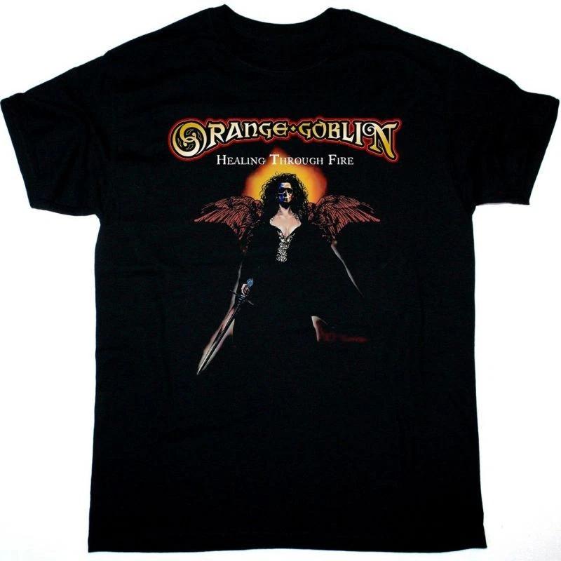 

Orange Goblin Band HEALING THROUGH FIRE 100% Cotton T-shirt Mens Tees Top All S to 5XL 2F1459 2XL