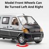 1:24 Alloy Diecast WuLing RongGuang Van Toy Miniature Car Models Rubber Tires Doors Opened Pull Back Vehicle Boys Birthday Gifts