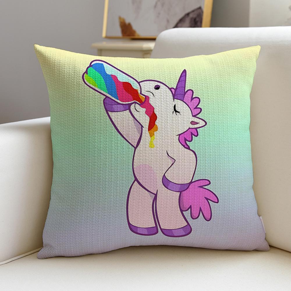 MMagical UnicornS Cushion Cover Pcs Soft Decorative Square Cushion Covers x x Pillowcases for Sofa Couch Home Bedroom