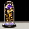 Eternal Rose In Glass Glowing LED Gift Idea - Colors Mix142_Cornflower Blue