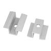 Universal Self-Bonding Middle Clamp Standing Metal Roof Solar Panel Module Mounting Racking Kits Pack of 10