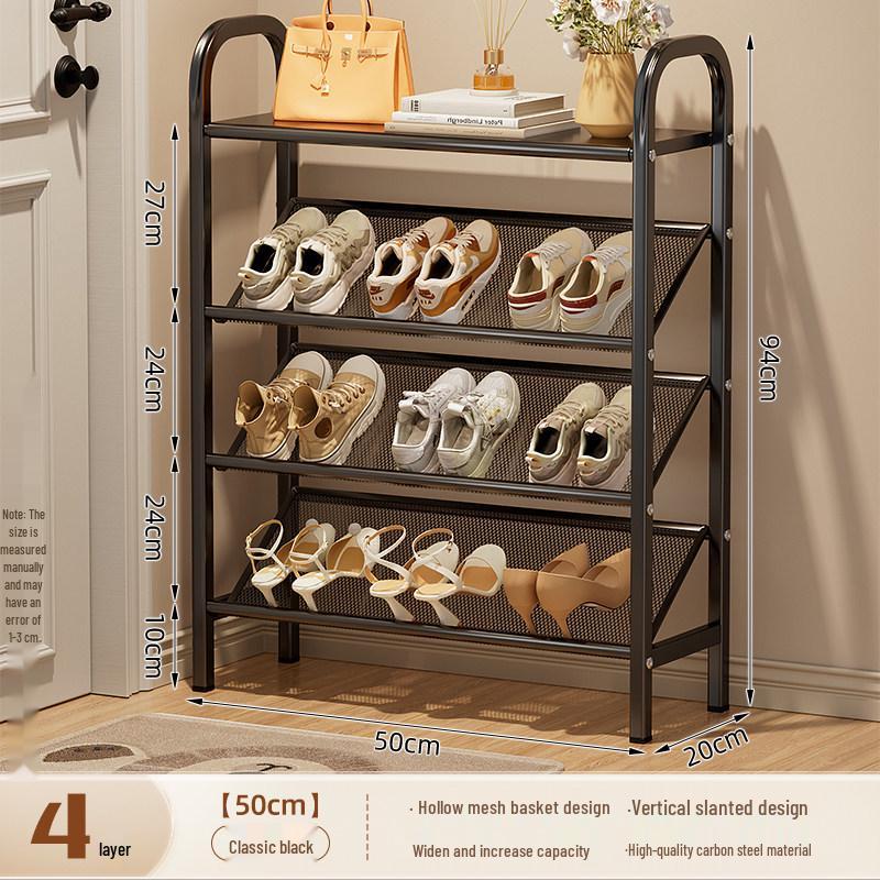 Compact Multi-Tier Shoe Rack for Entryways, Space-Saving Shoe Cabinet for Dorms and Small Rooms