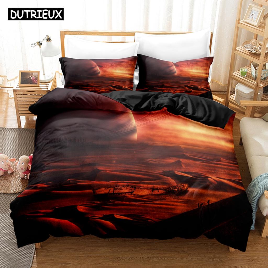 3D Planet Bedding Sets Duvet Cover Set With Pillowcase Twin Full Queen King Bedclothes Bed Linen
