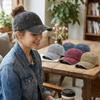 Washed Embroidery Puppy Cap Soft Duckbill Cap Versatile Distressed Baseball Cap  Women