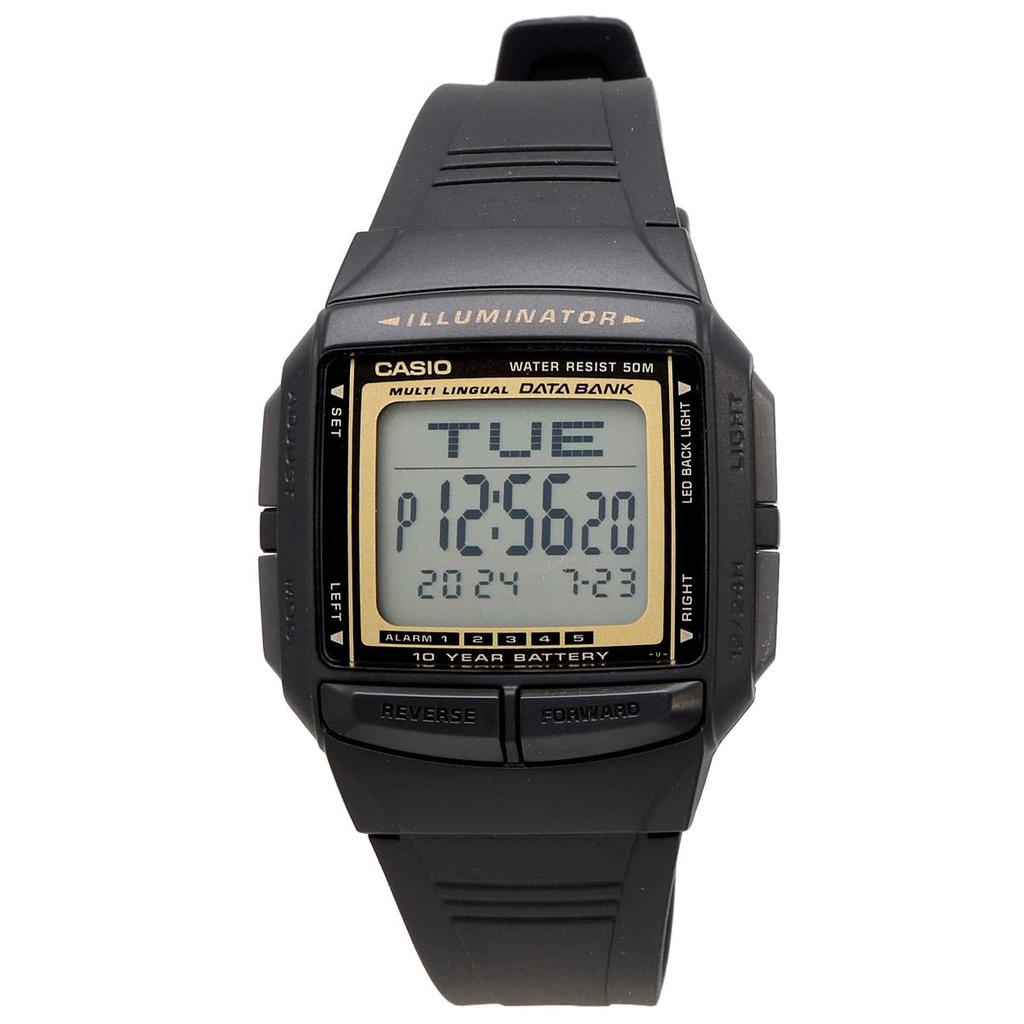 CASIO Data Bank Telememo 30 Digital Watch Black Overseas Model [Casio] DB-36-9AV Men's [Item]