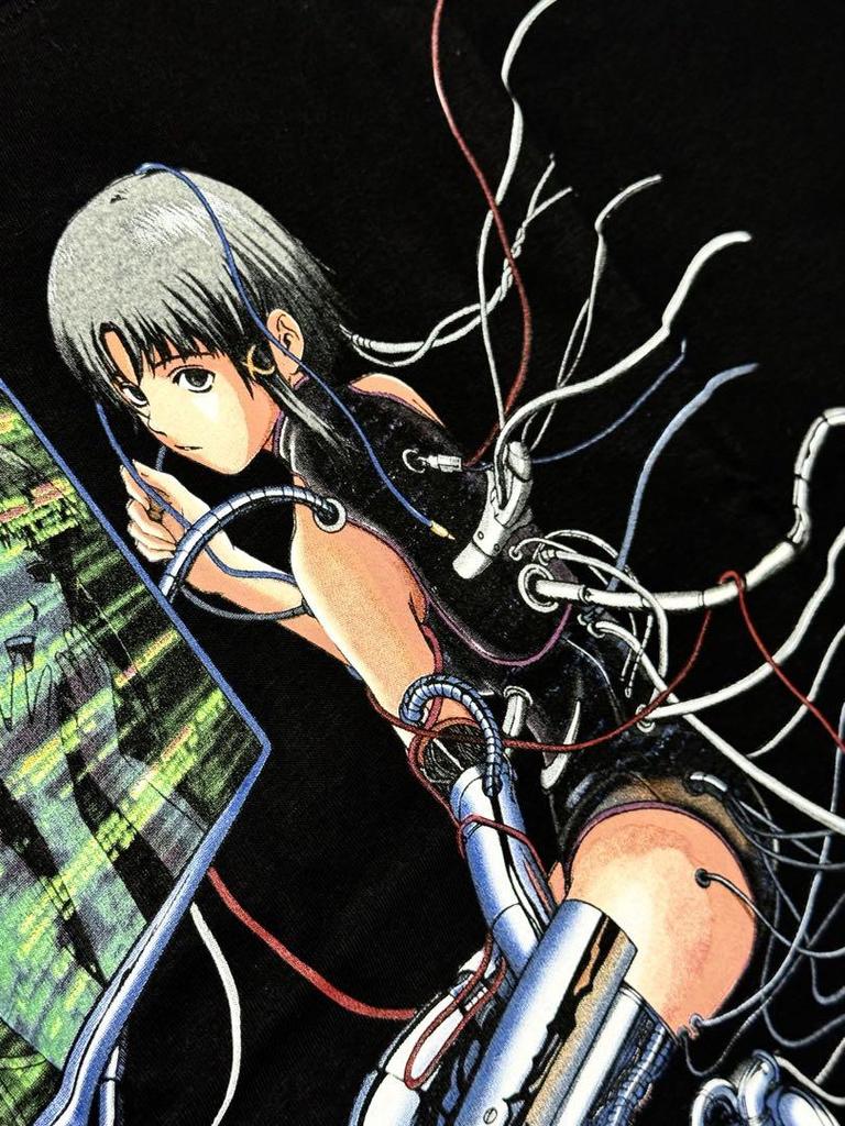 [USED] serial experiments lain T-shirt black XL Sorayama