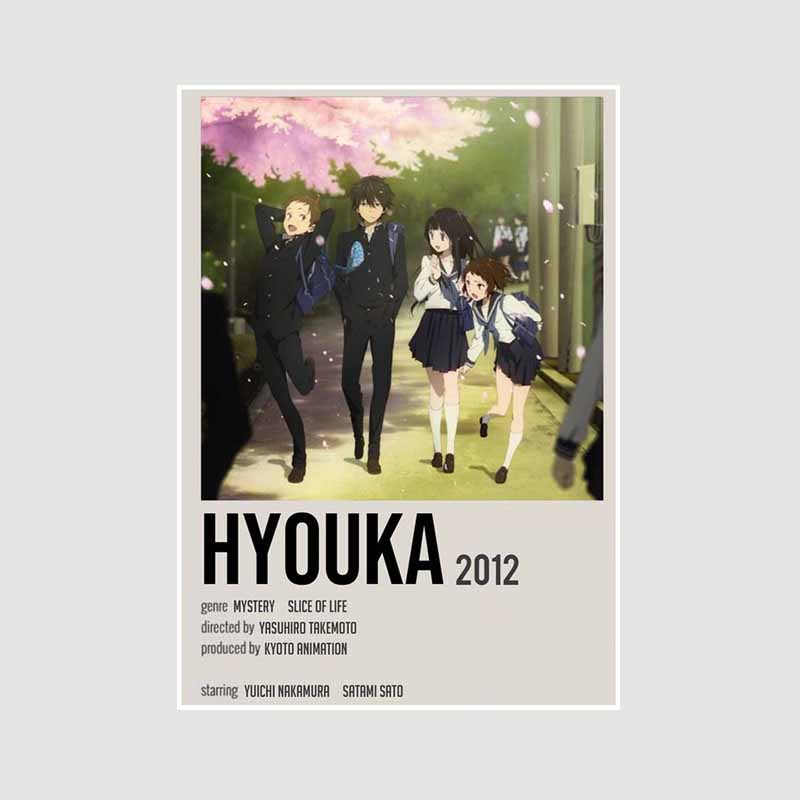 Classic Anime Collection Poster My Hero Academia Spirited Away Retro White Paper Posters Wall Prints Pictures Home Decor Room Decoration Art Painting