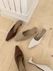 Fashion Muller Slippers Women Pumps Slip On Elegant Outdoor Slippers Spring Summer New Concise Casual Working Shoes Woman New Arrival
