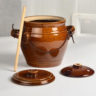Self-pressurized Pickle Traditional Kimchi Jars Household Container With Lid Kitchen Ceramic Container Food Canisters Practical