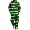 Men's Hoodie and Sweatpants Set with Elastic Waist, Casual Two Piece Outfit