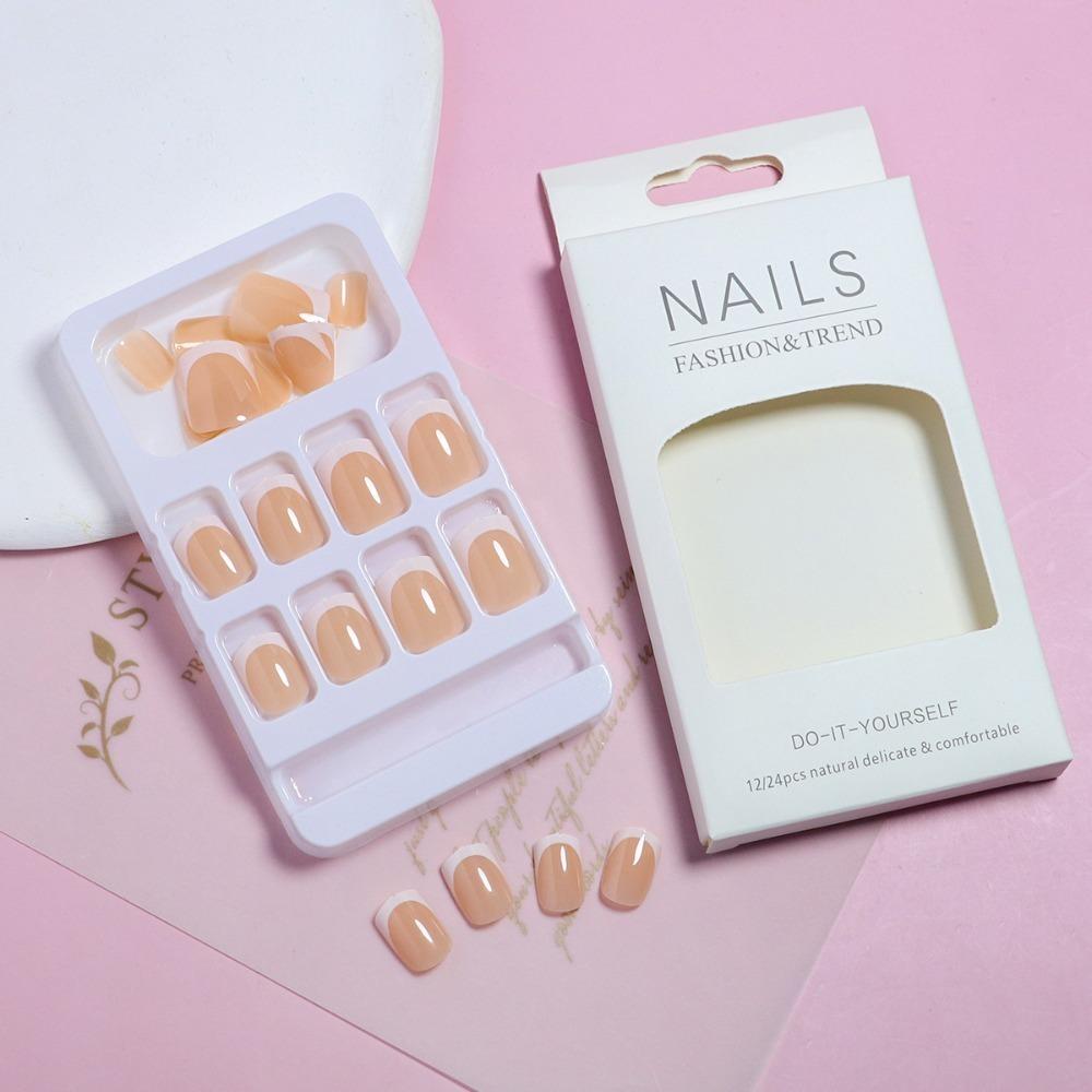 French Press On Nails Medium Length Fake Nail Tips Fashion False Nail Tips  DIY