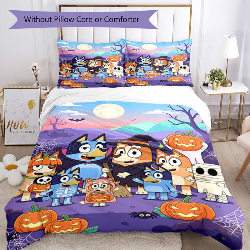 Bluey Duvet Cover Set Suitable for Dormitory Machine Washable Christmas Gift