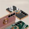 360°Rotating Magnetic Finger Ring Bracket Case For Samsung Galaxy S26 S25 Edge S24 S23 FE Plus Ultra Anti-fall Protection Cover
