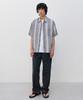 INSILENCE Double Cloth Check Shirt Grey