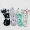 66W Ice Crystal Gradient Three-in-One Fast Charging Cable for Apple 16 & Huawei Type-C Phones