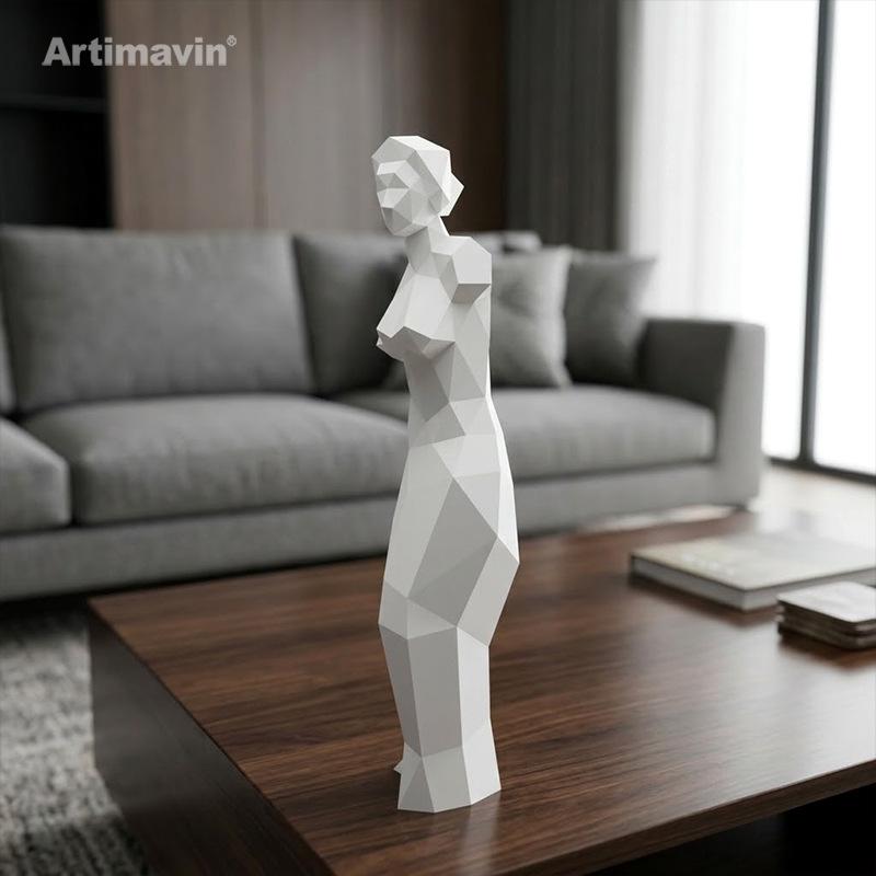 Venus Goddess Origami DIY Kit - Handmade Paper Model for Home Decor