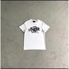 Syna Letter Print Crew Neck Short Sleeve T-Shirt Couples High Street Fashion Casual Top