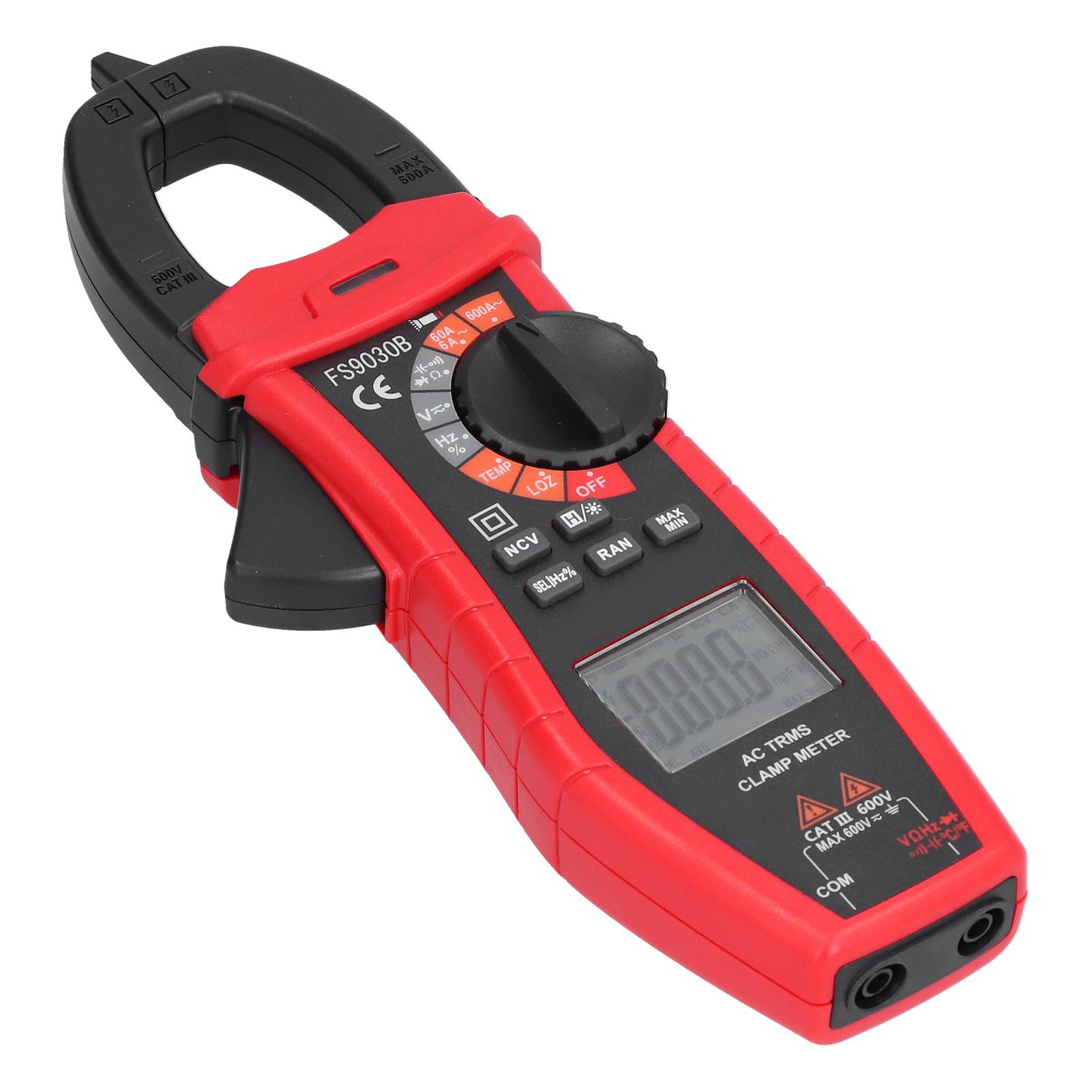 

FS9030B Кліщовий мультиметр змінного струму Цифровий мультиметр Інтелектуальний тестер напруги та струму Кліщовий амперметр