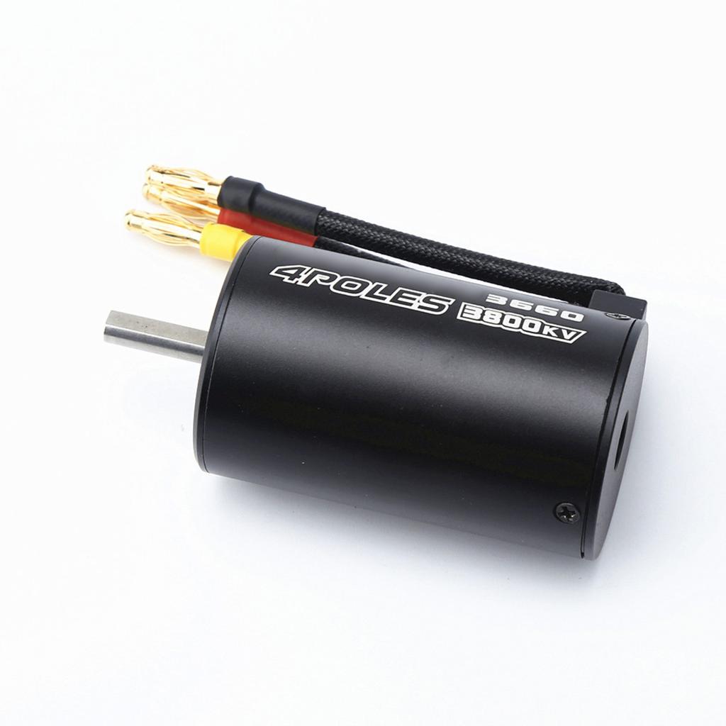 Waterproof 3660 3300KV Brushless Motor 80A  Brushless ESC Programming Card With Motor Heat Sink Cooling Fan  Combo Set for 1Celsius8 Remote Control Ca