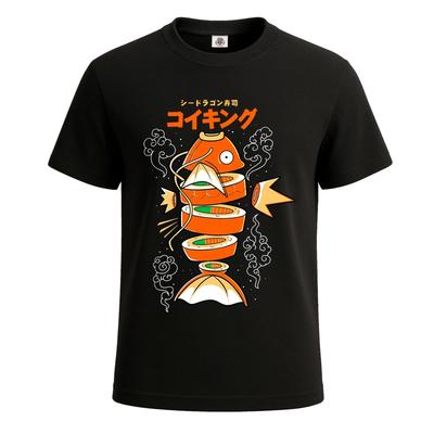 Sushi Karpfen Anime Fisch Herren T-Shirt Lustiger Japanischer Fisch Neuheit Party Geschenk T-Shirt Top
