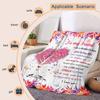 Soft Plush Blanket Flannel Throw with Inspirational Design Vibrant Butterfly Heart Tree Message Best Friend Gift Cozy All-Year