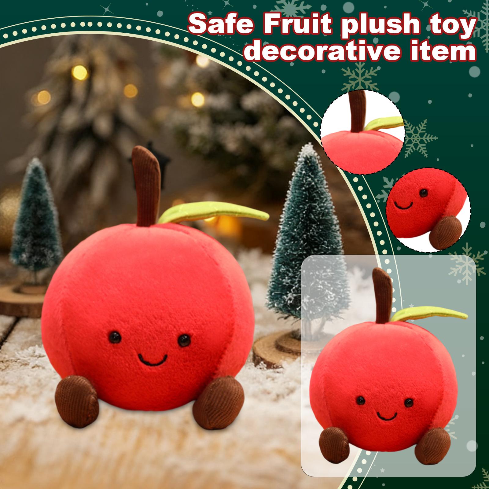 

Christmas Decorative Pillow, Festive Children s Gift, Fruit Plush Toy, Decorative Item One Size красный