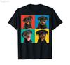 ZX Rottweiler Funny Dog Owner Gift Dog Lover TShirt 100 Cotton Men Women Unisex Hip Hop T Shirts For Gift Size XS5XL