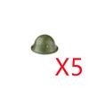 Military Building Blocks Accessories Figure Soldier Helmet Toy USSR USA UK Japanese Hat Mini Brick Hood Mask Flamethrower